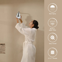 Système de filtration d'eau, filtre de douche 15 étapes, élimine le chlore, purificateur de douche domestique, filtre de pommeau de douche pour eau dure
