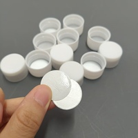 Échantillon gratuit de couvercle à vis en plastique 24/410 pp avec joint de feuille d'aluminium monocouche bouchon d'emballage nervuré cosmétique
