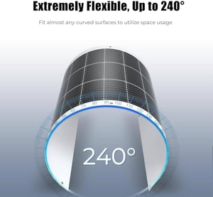 <span class=keywords><strong>Panneau</strong></span> <span class=keywords><strong>Solaire</strong></span> Flexible Noir Haute Efficacité 150W 200W 300W, Module PV HPBC à <span class=keywords><strong>Contact</strong></span> Arrière pour Marine, VR, Remorque, Bateau, Cabine, Van, Voiture - Product Image 2
