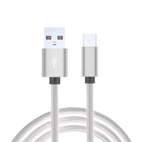 Cable USB Tipo C de Nailon para iPhone, Cable de Carga Rápida + Transmisión de Datos, Accesorios para Teléfono Móvil