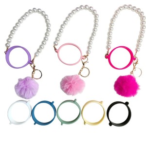 Correa de mano para botella de agua con cadena de perlas, compatible con vasos Stanley, cordón para vaso, cadena para vaso frío, anillo para asa de vaso - Product Image 5