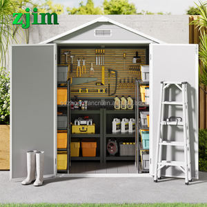 Casetta da Giardino in Plastica Resistente alle Intemperie Capanno per Attrezzi da Esterno - Product Image 5