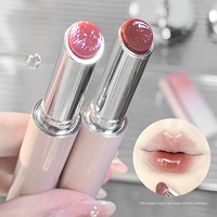 Crayon à lèvres solide effet brillant, baume à lèvres fondant, logo personnalisé, brillance intense, rouge à lèvres solide mince, faible MOQ