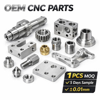 Fresado y Torneado CNC de 5 Ejes, Componentes Metálicos Pequeños de Alta Precisión, Piezas Mecanizadas Personalizadas, Directo de Fábrica, OEM, ODM, MOQ Bajo, Cotización Rápida
