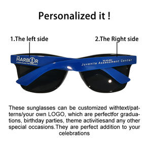 カスタムロゴ眼鏡パーソナライズされたサングラスプロモーションレトロフレームロゴプリントカスタムサングラス独自のロゴ印刷 - Product Image 2