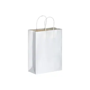Bolsas de papel con asas retorcidas, merchandising sostenible - Product Image 1