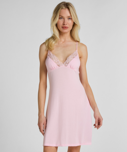 Chemise de nuit en modal pour femme avec dentelle, personnalisable OEM, marque privée, taille standard OEM, <span class=keywords><strong>nuisette</strong></span>, vêtement de nuit - Product Image 2