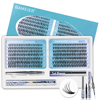 Kit d'extension de cils DIY pour débutants, kit d'entraînement pour l'extension de cils avec mannequin