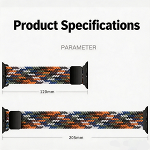 Cinturino Sportivo Colorato per <span class=keywords><strong>Apple</strong></span> <span class=keywords><strong>Watch</strong></span> Serie 10 9 8 7 6 <span class=keywords><strong>5</strong></span> 3 <span class=keywords><strong>SE</strong></span> 38mm 40mm 42mm 44mm 45mm 46mm, Cinturino Magnetico in Nylon Sostitutivo - Product Image 2