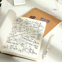 Journal de voyage et carnet de notes 20x28cm format A5 reliure thermique 4 styles papier artisanal pour l'école et le bureau