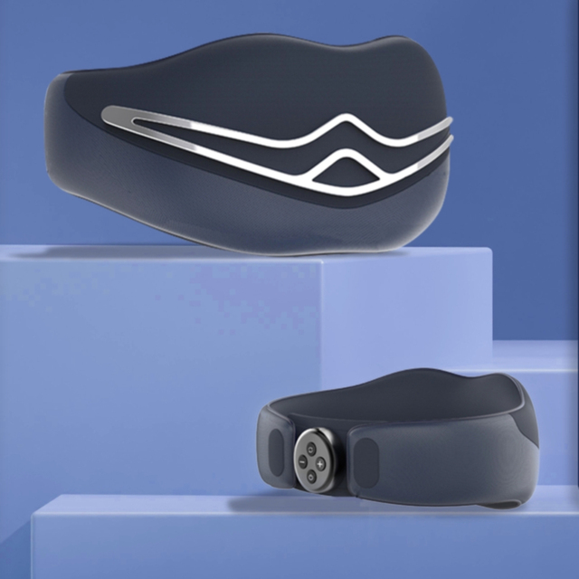 OEM Customized Portable Rechargeable Neck & Shoulder Massager with Heat TENS Pulse Technology Shiatsu Neck Massager