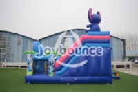 Château gonflable Stitch de haute qualité, châteaux gonflables pour fêtes, châteaux gonflables pour l'extérieur, château gonflable