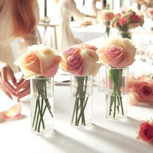 हिविलेलेक्सिन स्पष्ट ऐक्रेलिक सिलेंडर वैस आधुनिक nordic शैली पुनः प्रयोज्य टिकाऊ पर्यावरण अनुकूल फूलों की वेस - Product Image 3