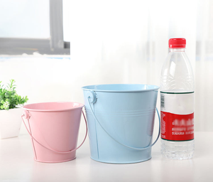 <strong>Galvanised</strong> Iron Metal <strong>Bucket</strong> Pail With Handle Kids Sand <strong>Bucket</strong> Flower <strong>Bucket</strong> for Home and Garden Decoration - Product Image 6