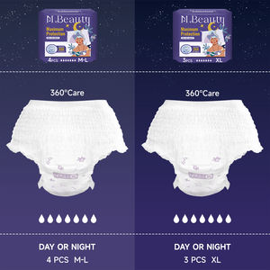 Almohadillas desechables transpirables de absorción nocturna súper grandes para mujer, ropa interior para el período menstrual para la marca <span class=keywords><strong>MBeauty</strong></span> - Product Image 2
