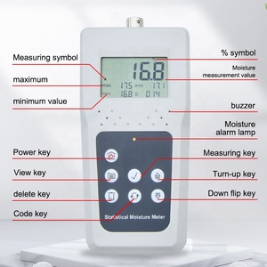 เครื่องวัดความชื้นแบบดิจิตอลสำหรับไม้ สิ่งทอ เส้นด้าย หนัง กระดาษ - Product Image 4