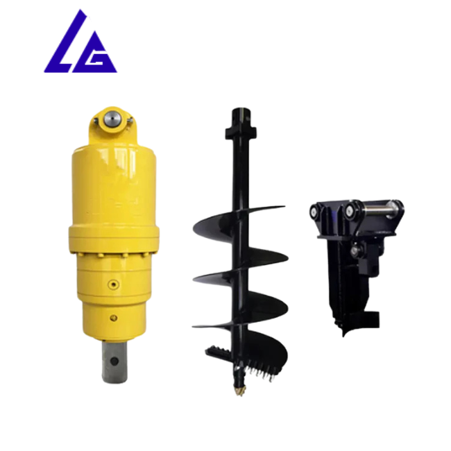 mini excavator rock drill