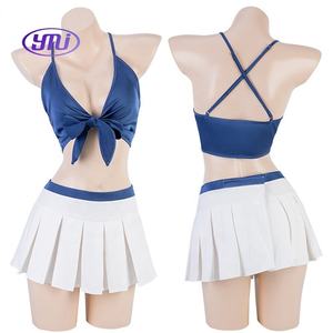 Plage fête femmes école <span class=keywords><strong>maillot</strong></span> <span class=keywords><strong>de</strong></span> <span class=keywords><strong>bain</strong></span> uniforme Costume étudiant naval marin maillots <span class=keywords><strong>de</strong></span> <span class=keywords><strong>bain</strong></span> Cosplay 2023 été Anime jeu <span class=keywords><strong>de</strong></span> rôle tenues - Product Image 1