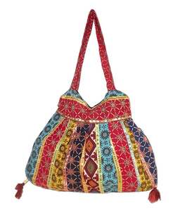 Precio directo de fábrica Banjara Bag Vintage multicolor impreso elegante bolso para niñas nuevo diseñador colección de Verano Indio - Product Image 1