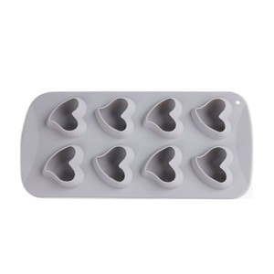 Creative Silicone Ice <b>Cube</b> Tray Heart Shape 8-Piece Mold For Homemade DIY Ice Making - Product Image 3