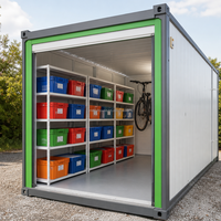 Bâtiment préfabriqué modulaire détachable de 20 pieds en panneaux sandwich d'acier, pour entrepôt et local de stockage d'outils
