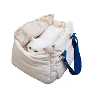 Hot sale dog cat tote bag winter soft warm indoor pet nest multipurpose dog cat travel carrier handbag backpack accessories