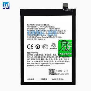 Batterie de téléphone portable rechargeable haute capacité BLP909 pour OPPO <span class=keywords><strong>Realme9</strong></span> 5G/RMX3474 - Product Image 2