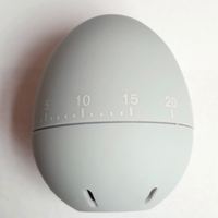Minuteur de cuisine USSE moderne et écologique, en forme d'œuf de Pâques, en plastique ABS, avec affichage LCD couleur, minuterie rotative de 60 minutes, pour toutes les saisons