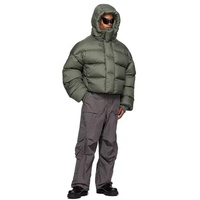 Vestes matelassées légères personnalisées en gros pour hommes – Manteaux doudounes amples et surdimensionnés à capuche pour fabricants de vêtements