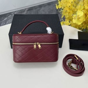 Sac bandoulière de luxe matelassé à motif losanges, sac à bandoulière étanche de créateur pour femme avec fermeture éclair, pochette à cosmétiques - Product Image 2