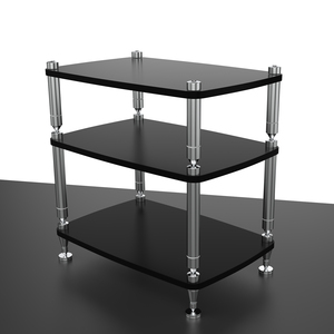 Système de rangement modulaire audiophile MRS, colonnes solides en acier inoxydable 304, support amortisseur en MDF pour amplificateur et lecteur <span class=keywords><strong>CD</strong></span> - Product Image 5