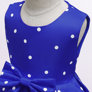 Recherche Distributeur : Robe d'été décontractée en soie brodée à la main pour filles, motif pois rouges et blancs, style Princesse Boutique, très attrayante - Product Image 6