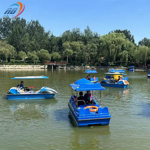 Équipement de jeu d'eau en gros bon marché d'usine bateau à moteur électrique flottant et à pédales - Product Image 3