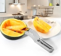 Multifunctionele roestvrijstalen fruit snijder, moeiteloze watermeloensnijder voor keuken gadgets