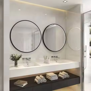 Espejo de baño inteligente LED con marco de aleación de aluminio IP44 clasificado ajustable 3000K-6000K luz pantalla táctil antiniebla frontal - Product Image 1