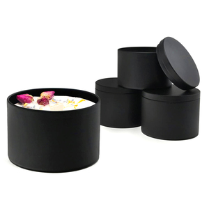 Barattoli in Latta da 2oz 4oz 6oz 8oz 10oz 16oz <span class=keywords><strong>per</strong></span> <span class=keywords><strong>Candele</strong></span> con Coperchio Scatola in Latta con Logo Personalizzato di Fabbrica <span class=keywords><strong>Contenitori</strong></span> Nero Opaco Barattoli in Metallo <span class=keywords><strong>per</strong></span> <span class=keywords><strong>Candele</strong></span> - Product Image 4