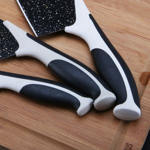 Juego de Cuchillos Multifuncionales de Acero Inoxidable de 5 Piezas, con Mangos de Plástico Negro/Plateado, Logotipo Personalizado, Ambidiestros, Más Vendidos - Product Image 2