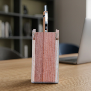 Porte-stylo avec clip en métal, rangement de bureau simple et portable pour les activités promotionnelles - Product Image 5