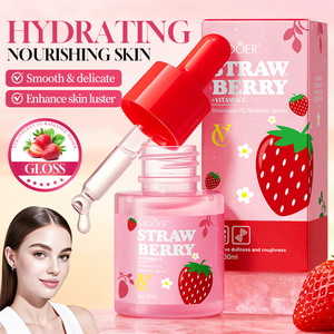 Suero Iluminador de Fresa con Vitamina C de Marca Privada de 30 ml - Esencia Facial Hidratante para una Piel Radiante - Product Image 2