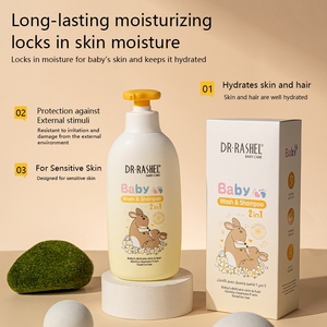 <span class=keywords><strong>Dr</strong></span>. Rashel Baby 2 en 1 Wash & Shampoo, 500ml Tamaño grande Champú de color de cabello calmante de larga duración para bebé - Product Image 4