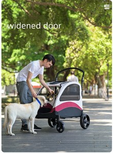 Kingtale Pet Supplies 4 Roues Moyens et Grands <span class=keywords><strong>Chiens</strong></span> Pliable Sortant Handicapé Sac de Transport Pet Trolley - Product Image 5