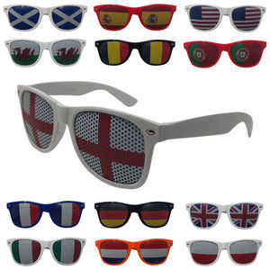 Gafas de Sol <span class=keywords><strong>con</strong></span> Logotipo Personalizado y Bandera Nacional, Lentes Perforadas, Estilo Retro Vintage de Lujo, para Fiestas y Eventos - Product Image 4