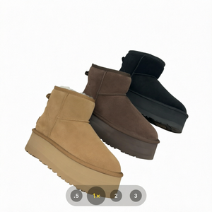 Nouvelles Bottes de Neige pour Enfants 2026 – Design Tendance, Dessus en Daim, Doublure Coton, Faciles à Enfiler, Bottes Montantes pour Femmes - Product Image 1