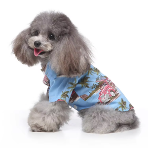 Hawaii Style Beach Print Dog T-Shirt Spring Summer Small to Medium Sized Pets Pet <strong>Clothes</strong> - Product Image 3