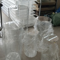 Présentoirs ronds en acrylique transparents, socles en acrylique pour mariage
