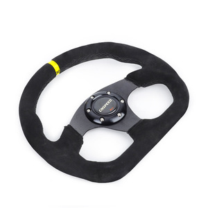 CNSPEED <b>Racing</b> Steering <b>Wheel</b> 320mm Suede 3 Spokes Matte Black For Car Modification - Product Image 3