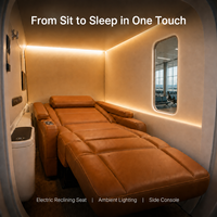 Kapsul Tidur Pintar Kedap Suara 35dB dari Baja, Ruang Istirahat Tenang untuk Apartemen, Bandara, Lounge, Hotel, Kantor, Relaksasi Pelancong