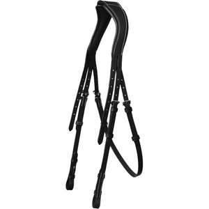 Brida ExionPro English Hunter con corona acolchada desmontable, de cuero, para entrenamiento, ajuste relajado - Product Image 4