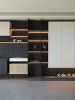 Meuble à chaussures intégré, buffet moderne, minimaliste, luxueux, modulaire, en bois écologique, meubles de maison, rangement pour la cuisine et l'entrée