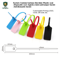 Étiquettes personnalisées pour emballages de produits jetables, boucles antivol en plastique, étiquettes de sécurité en plastique, boucles anti-effraction, scellés de verrouillage express